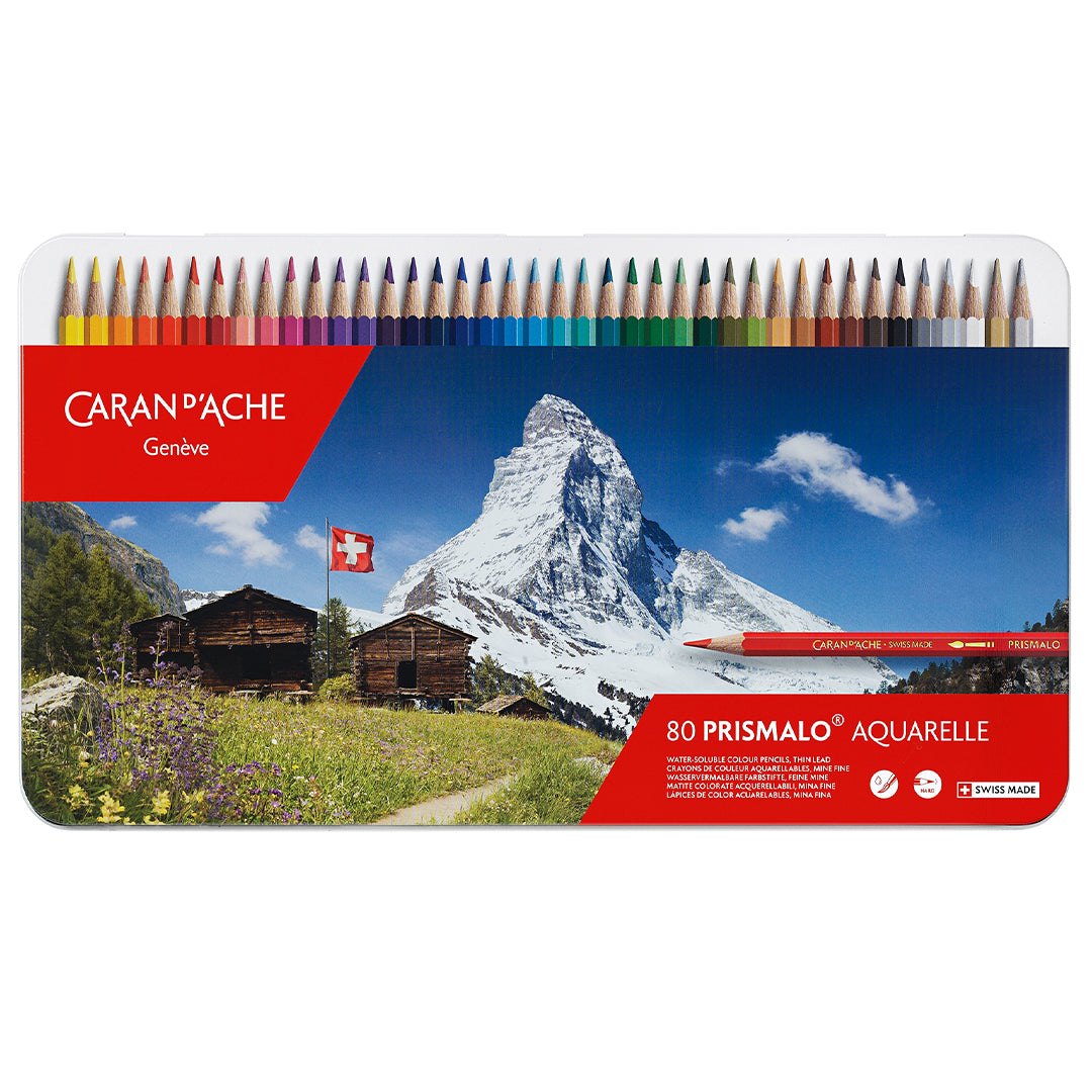 Lápis Aquarelado Caran D'Ache Prismalo 80 Cores